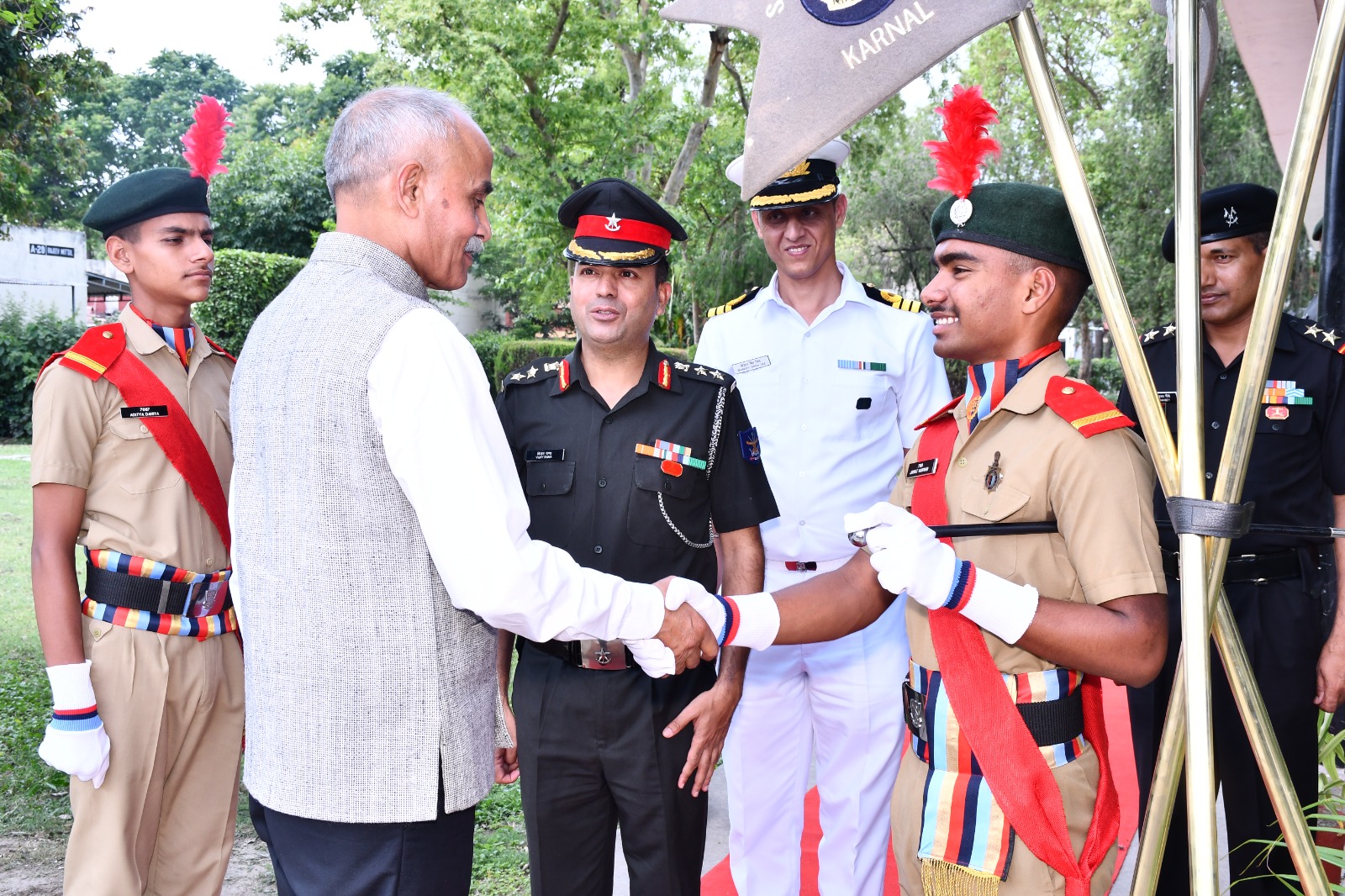 Inauguration of Computer Lab and Academic Excellence Award distribution by Lt Gen JS Nain PVSM, AVSM, SM (Retd)