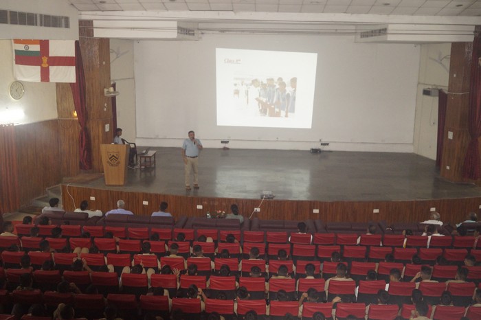 Guest Lecture By Eminent Old Kunjean Gp Capt Manoj Kumar Vats(IAF)