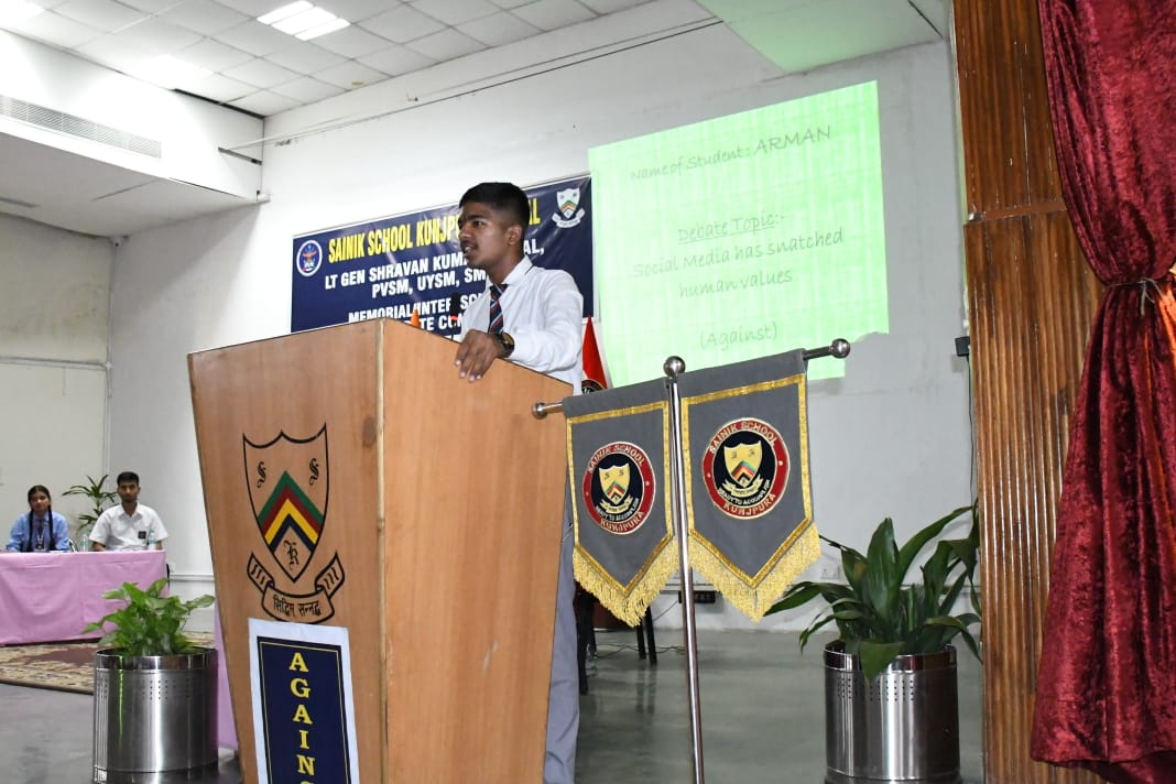 Maj Gen Shravan Kumar Patyal, PVSM, UYSM, SM, PhD Memorial Inter-School English Debate