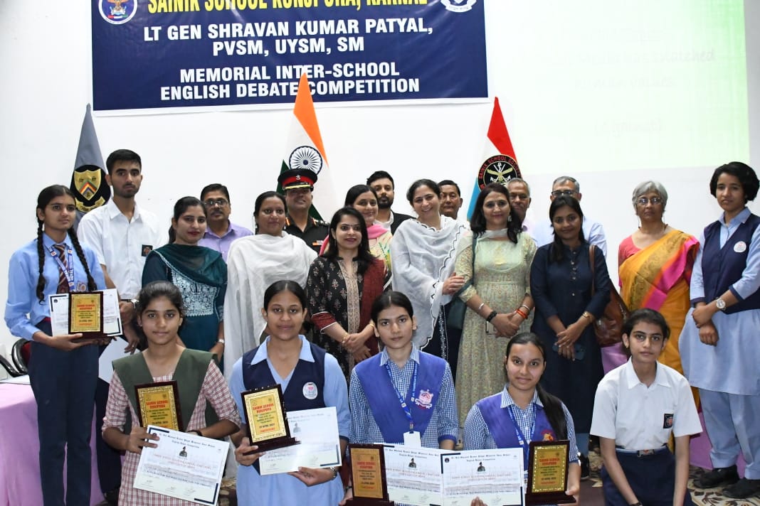 Maj Gen Shravan Kumar Patyal, PVSM, UYSM, SM, PhD Memorial Inter-School English Debate