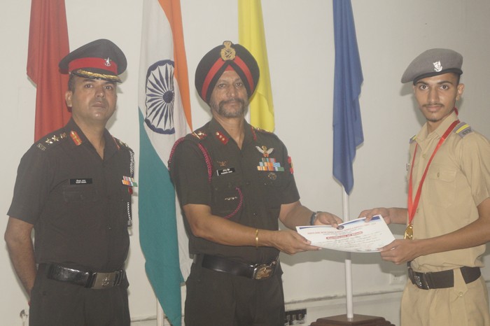 Prize Distribution Ceremony Of North Zone Inter Sainik Schools Sports And Cultural Meet 2022 By Maj Gen Harinder Singh Mgol, Western Command Chandimandir On 29 Aug 2022