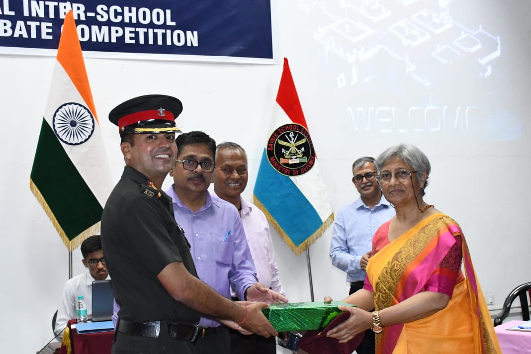Maj Gen Shravan Kumar Patyal, PVSM, UYSM, SM, PhD Memorial Inter-School English Debate