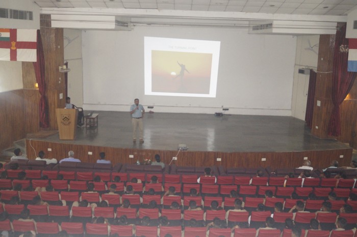 Guest Lecture By Eminent Old Kunjean Gp Capt Manoj Kumar Vats(IAF)