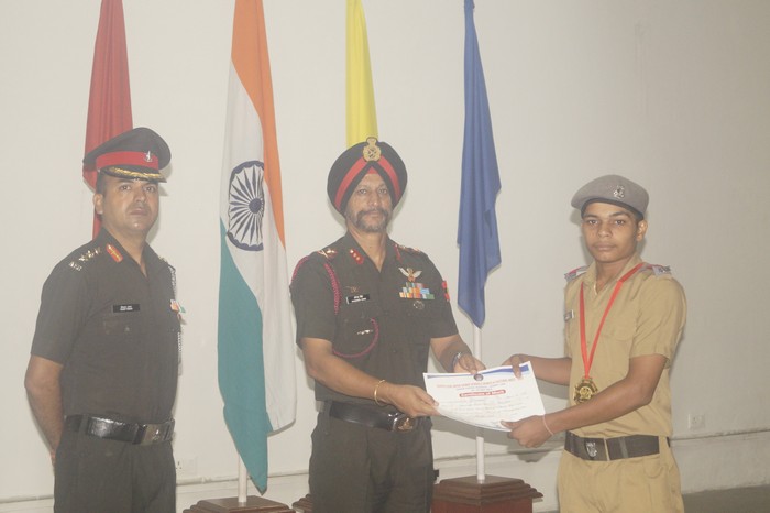 Prize Distribution Ceremony Of North Zone Inter Sainik Schools Sports And Cultural Meet 2022 By Maj Gen Harinder Singh Mgol, Western Command Chandimandir On 29 Aug 2022