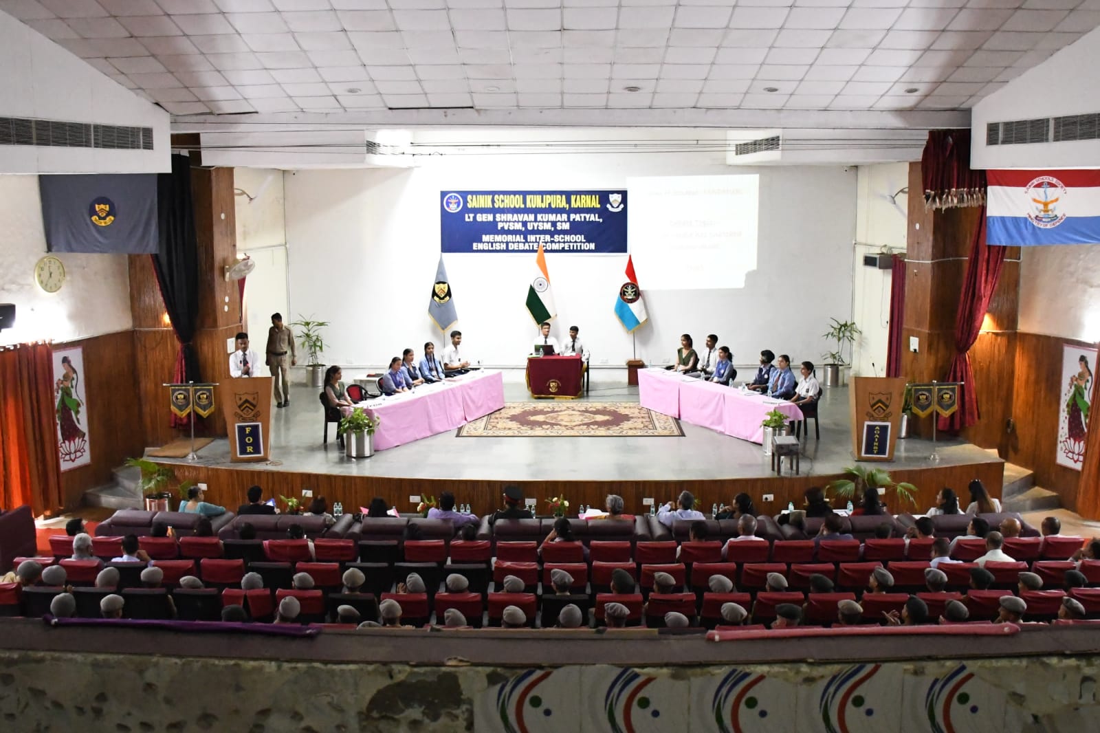 Maj Gen Shravan Kumar Patyal, PVSM, UYSM, SM, PhD Memorial Inter-School English Debate